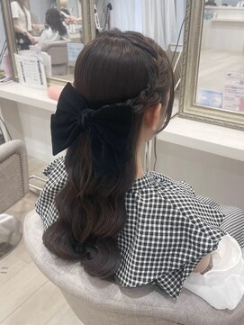 アリエス 渋谷駅東口店(Aries) 編み込みハーフアップ
