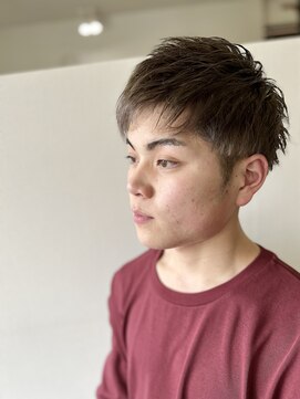 アバディブロス(Abadi Bros) 刈り上げないソフモヒ×ベージュカラー