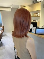 クロレ(CLORE) オレンジベージュ/オレンジカラー/結べるボブ