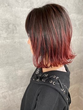 アンダーバーホワイト 高槻店(_WHITE) レッドグラデーションカラー