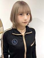 ラミエバイメルト 下北沢(lamie by melt)&nbsp;花田/ボブ/切りっぱなしボブ/ボブルフ/ブリーチ/下北沢/小顔