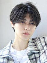 韓国フェザーパーマニュアンスパーマセンターパートショート