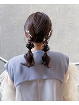 オリンテ バイ レシッド 表参道(orente by rcid)&nbsp;【谷】金箔×編みおろしツイン＊