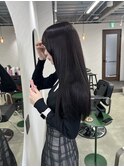 ストレートヘア×ダークブラウン×髪質改善