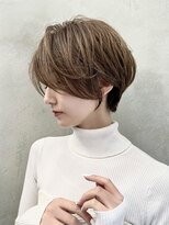 ロンドエニカ 大宮(Lond enika)&nbsp;グランマッシュ/細めハイライト/ショート/白髪ぼかし/前髪/大宮