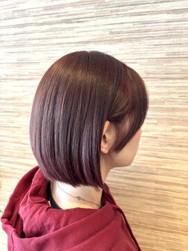 フェリエットバイビークール(feliette by Be-COOL) ボブ×ワインレッド