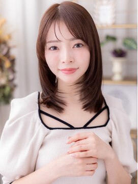 抜け感ハイレイヤーカットミディアムウルフa大宮20代30代40代