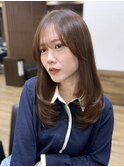 韓国レイヤー/顔周りレイヤー/セミロングレイヤー/髪質改善