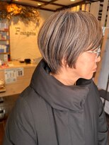 フランジェッタヘアー(Frangetta hair)&nbsp;ミルクティーベージュ白髪ぼかし♪担当川合