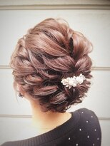 ヘアメイクアート(Hair make Art)&nbsp;大人気の編み込みアップスタイル♪結婚式/パーティー／二次会/