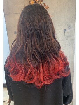 ヘアーデザイン リマ(Hair Design Lima) 『Lima』外国人風アプリコットレッド