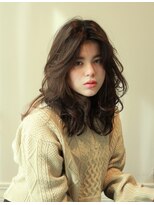 グラス(grass)&nbsp;かわいい セミロング ふんわり ウエーブ モテ髪