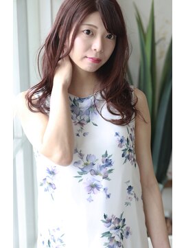 ラファンジュ ヘアー クレオ(Rohange hair Creo) 【Creo】果実系ラズベリーカラー×艶髪ロング