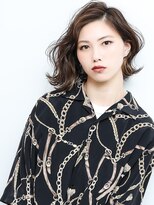 ボンドバイテトテ 三宮元町(BONDbytetote) かきあげバング×波ウェーブ