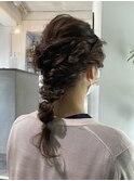 ゆるっと編み込みヘアセット