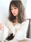 大人かわいい☆とろみエレガンスほつれ感ウェーブ 