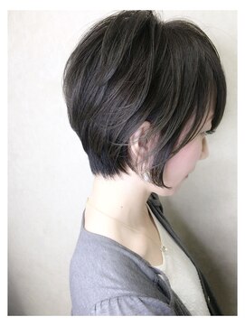 エヌプラス(N+) 黒髪グラデヘアーオリーブグレー小顔に見せるヘアココアベージュ