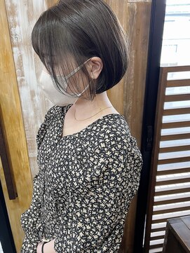バンビ プライベート サロン(Bambi private salon) ふんわりボブ*ブリーチ無しアッシュグレージュcolor*Bambi松平愛