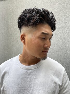 レンゲン(LENGEN) メンズかき上げニュアンスマッシュサイドパート韓国マッシュ