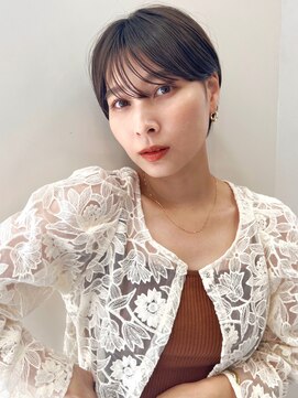 ハピネス クローバー 学園前店(Happiness CLOVER) 丸みショート/髪質改善/ベージュ/透明感/20代30代40代50代