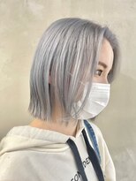 ゲーム 渋谷店(GAME)&nbsp;ダブルカラーホワイトシルバーカラーケアブリーチハイトーン韓国