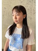 フルバング×ぱっつんストレート