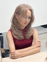 ロウル 渋谷(LOWRL)&nbsp;ミルクベージュ×ミディアムレイヤー