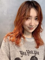 ジーナ(XENA)&nbsp;ケアブリーチ×ハイトーン×オレンジカラー(渋谷)