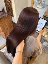 ヘアリゾート粋 ウナム 新宿東口店(enam)&nbsp;艶髪/髪質改善/ストレート/ロング/レッドブラウン