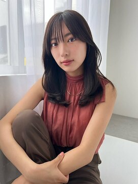 ソヨン 仙台落合店(SOYON) 小顔カット×しっとりまとまる暗髪セミ