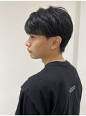 アッシュブラックカルマパーマベリーショートダークアッシュ