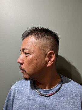 スタンドバーバー 柏(STAND BARBER) ベリーショート/ダークアッシュ/ニュアンスパーマ/韓国マッシュ