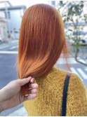 オレンジ¥ダブルカラー¥ブリーチ【堺市¥浅香山】