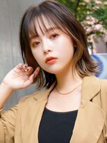 ラフィスヘアー アベリア 石山店(Lafith hair abelia)&nbsp;【La fith】ベージュイヤリングカラー×くびれヘア