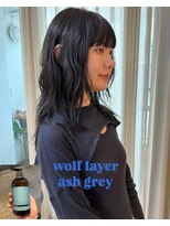 クラフト ヘア デザイン(CRAFT HAIR DESIGN)&nbsp;【CRAFT渡邉】ウルフレイヤー / 地毛風アッシュグレー