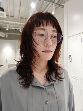 テクネ 天神大名(techne) 天神大名ミディアムボブショートボブショートカット緩めパーマ