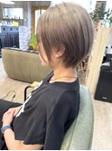 ショート ブリーチ リタッチ ダブルカラー ハイトーン カラー