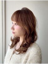 モヅ美容室 チェルム 四日市店(MOZ美容室 cheRm) ナチュラルブラウン×レイヤーカット20代30代40代