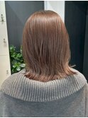 艶感ベージュ×外ハネ