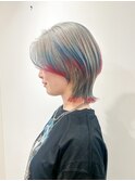 ウルフカット/デザインカラー