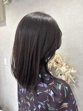 ハイバレーヘアーメゾン(HIGH VALLEY HAIRMAISON) ミディアムレイヤーアッシュグレージュ岡山南中央町