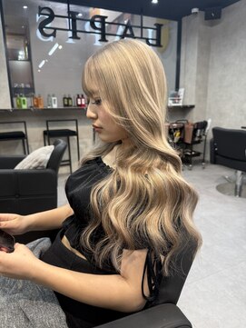 エクステで作るギャルハイライト