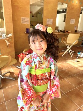 編み込み可愛いおさげ