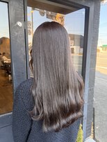 アンサー(answer)&nbsp;【こっくりカラー】ナチュラルベージュ×韓国風巻き髪ロング