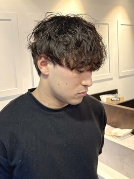 ビアンコ(bianco produce by L'Aube) メンズパーマ ニュアンスパーマ シャドウパーマ メンズマッシュ