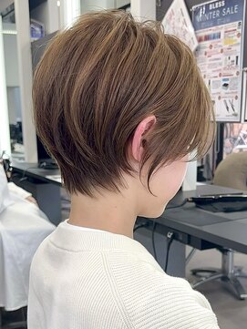 ブレス ヘアデザイン(BLESS hair design) 静岡駅ショートボブショートカット顔まわりレイヤーカット韓国風