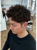 メンズ刈り上げショート20代30代40代ツイストパーマ