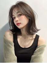 ノイズオオサカ 梅田店(NOISM OSAKA) ワンサイドショート韓国ウルフボブショート顔まわり丸みショート