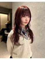 スノッブ(SNOB) 【広島レイヤーカット】顔まわりレイヤー×暖色カラー