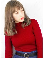 ヘアサロンガリカアオヤマ(hair salon Gallica aoyama)&nbsp;☆ ショートバング × グレージュカラー  ワンカールスタイル☆